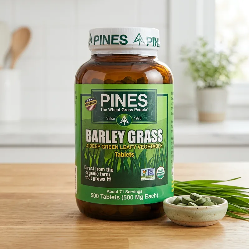 Pines International Bygggress Tabletter produktbilde