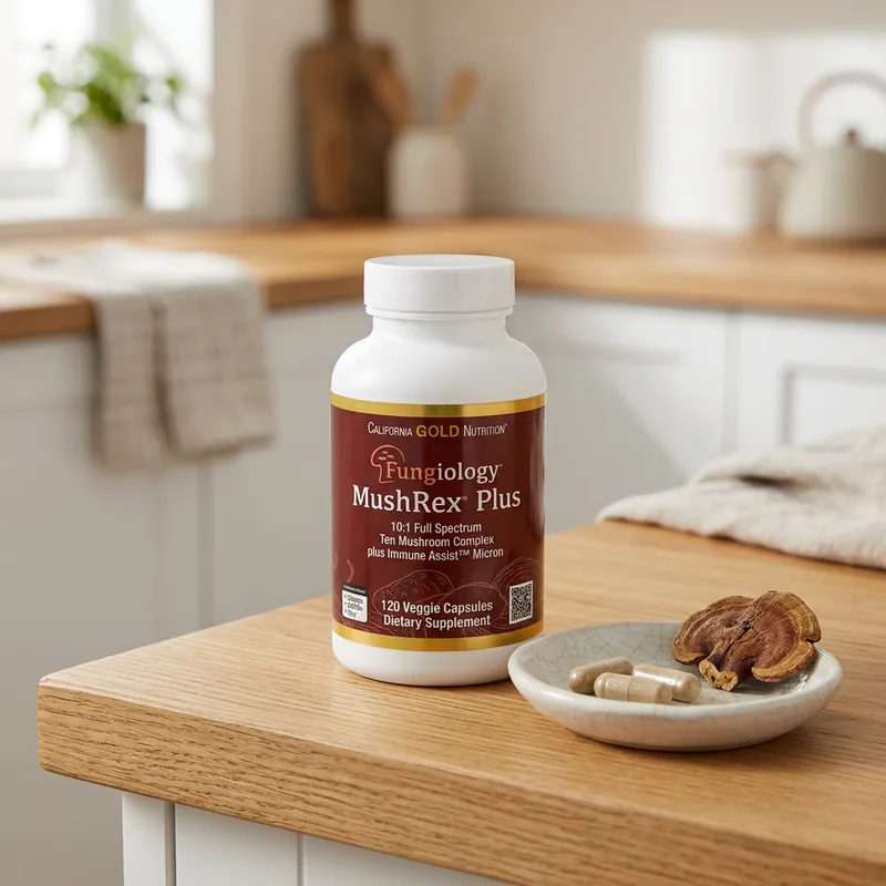 California Gold Nutrition MushRex Plus produktbilde