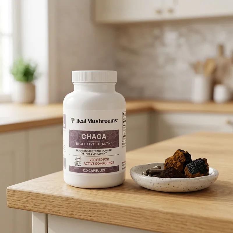 Real Mushrooms Chaga produktbilde