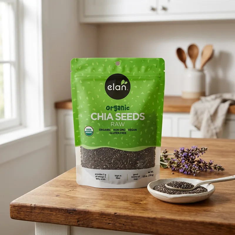Elan Organic Chia Seeds Raw produktbilde