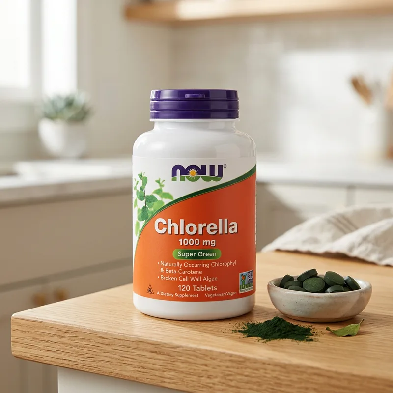 NOW Foods Chlorella 1 g produktbilde