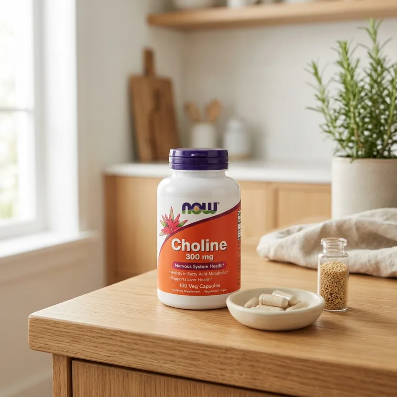 NOW Foods Cholin 300 mg produktbilde