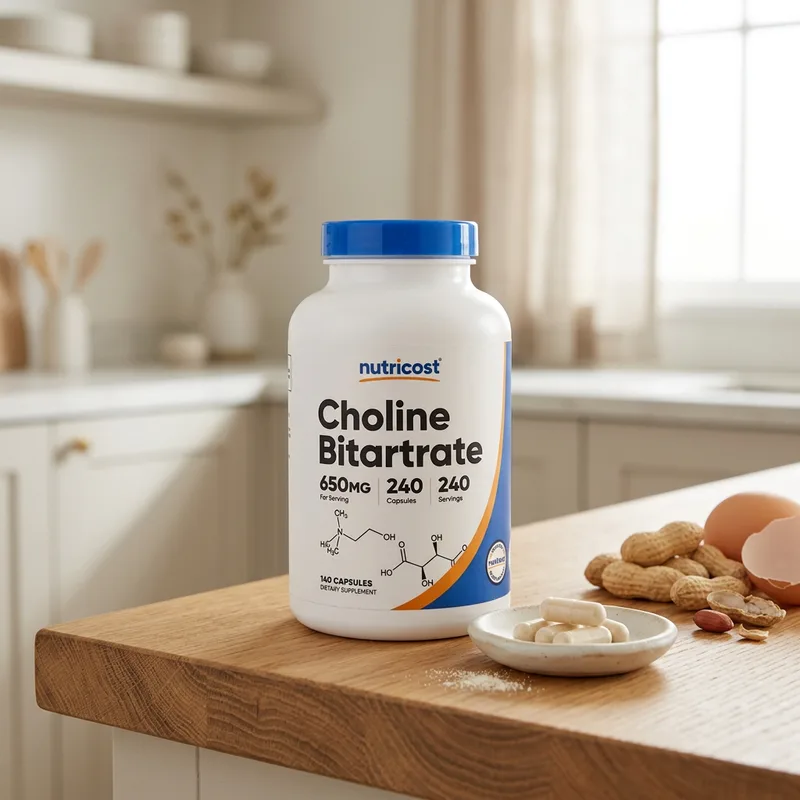 Nutricost Cholinbitartrat 650 mg produktbilde