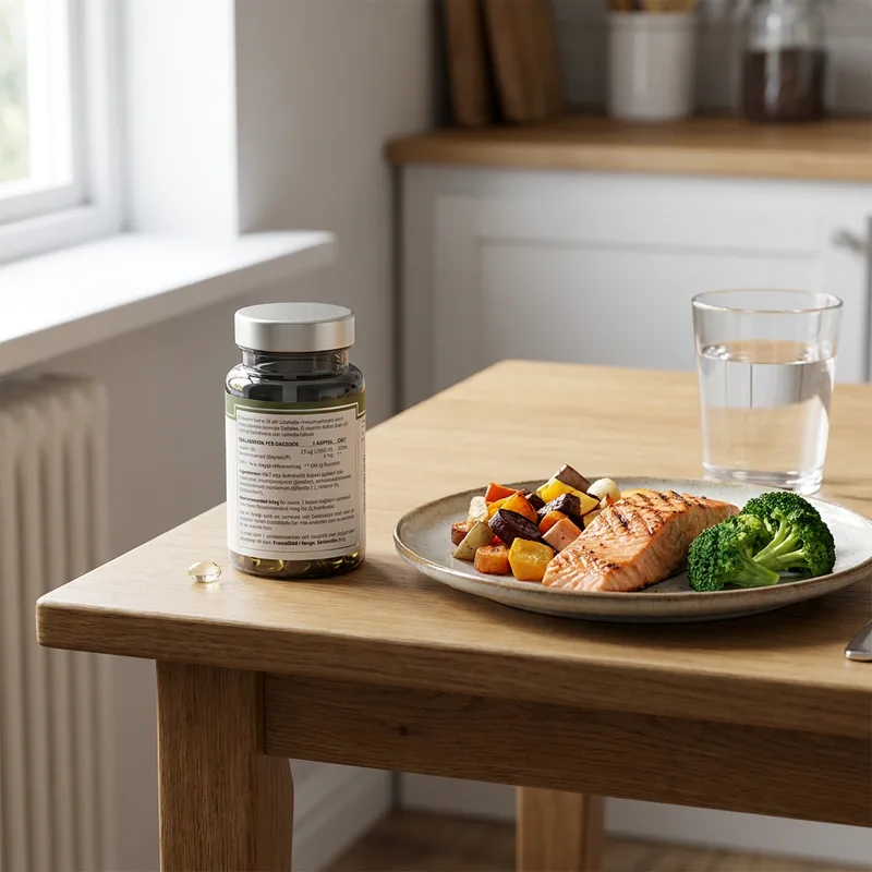 Elexir Pharma D3-vitamin 1000 IE 100 kapsler i hverdagsmiljø