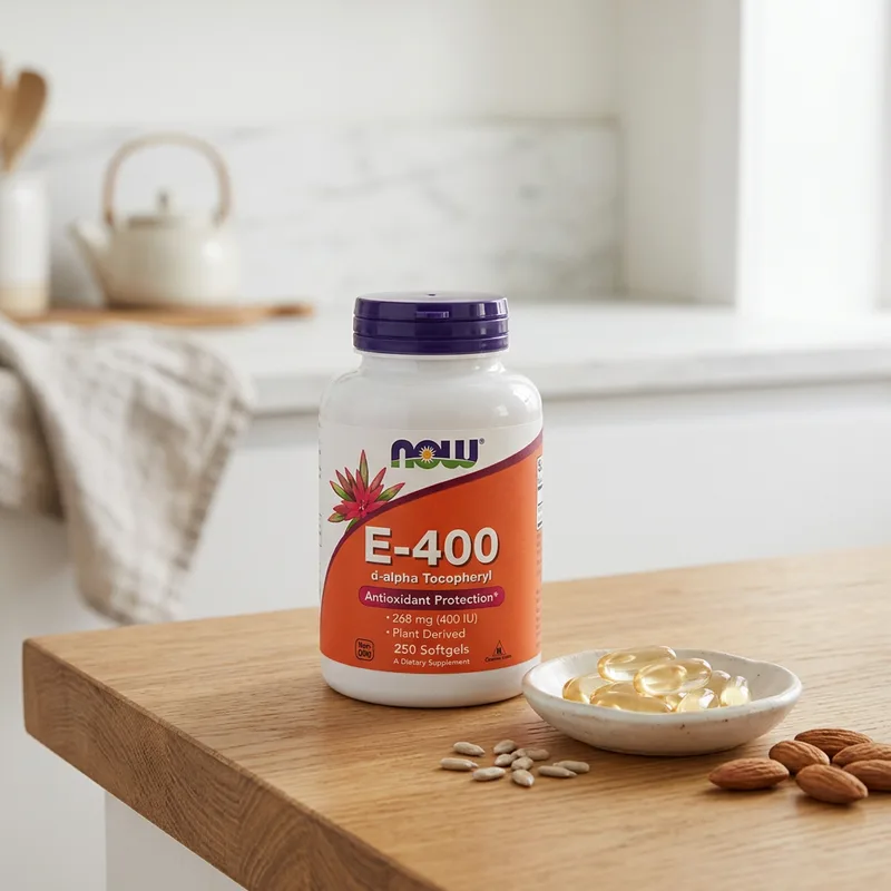 NOW Foods E-400, 268 mg (400 IU) produktbilde