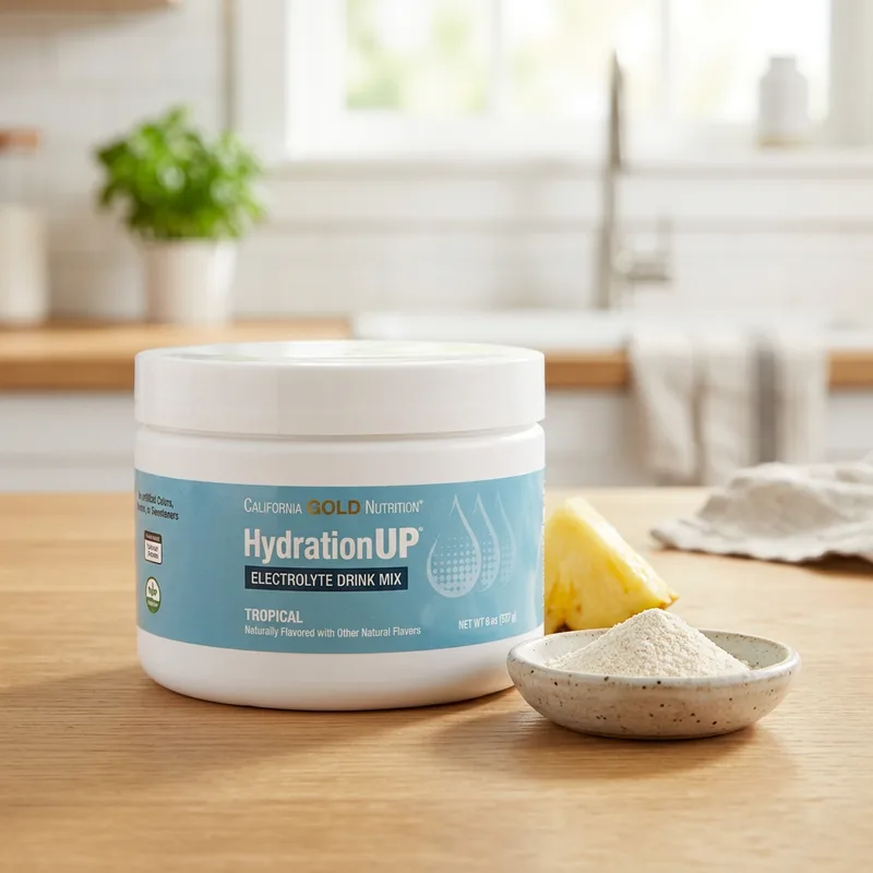 California Gold Nutrition HydrationUP Tropical produktbilde