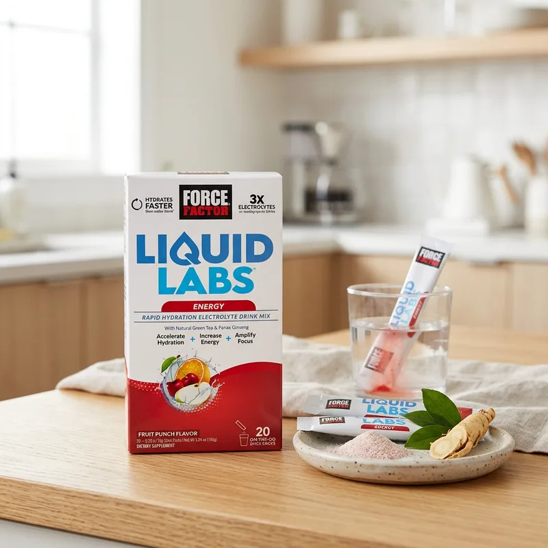 Force Factor Liquid Labs Energy, Fruit Punch produktbilde