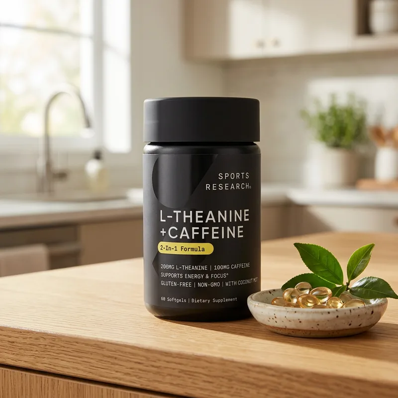 Sports Research L-Theanine & Caffeine, 2-in-1 produktbilde