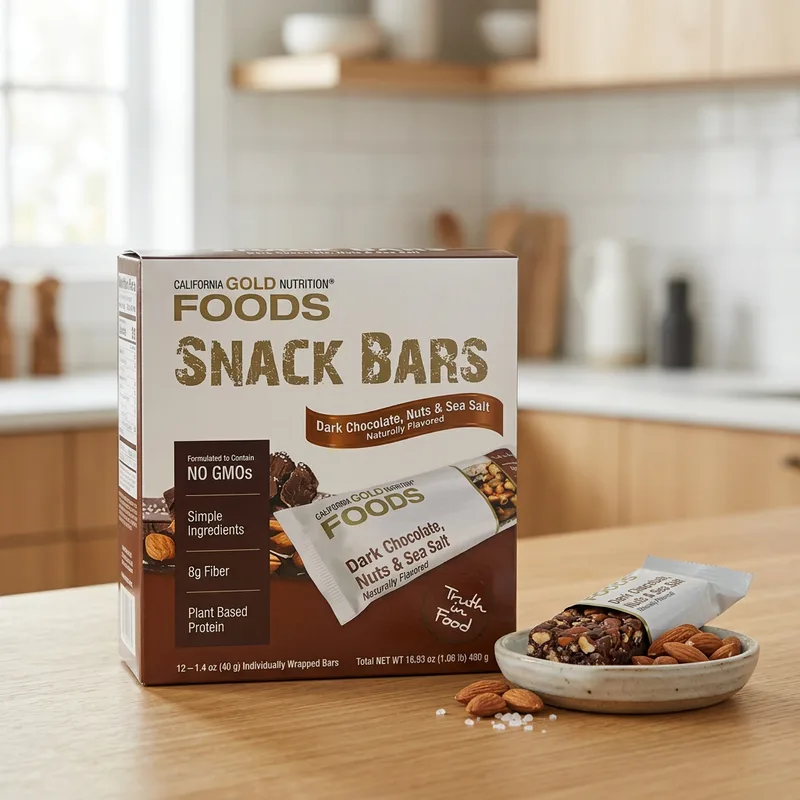 California Gold Nutrition Dark Chocolate, Nuts & Sea Salt produktbilde
