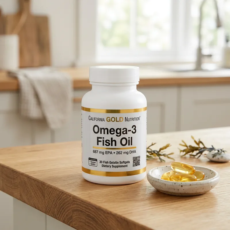 California Gold Nutrition Omega-3 Fish Oil (30 kapsler) produktbilde