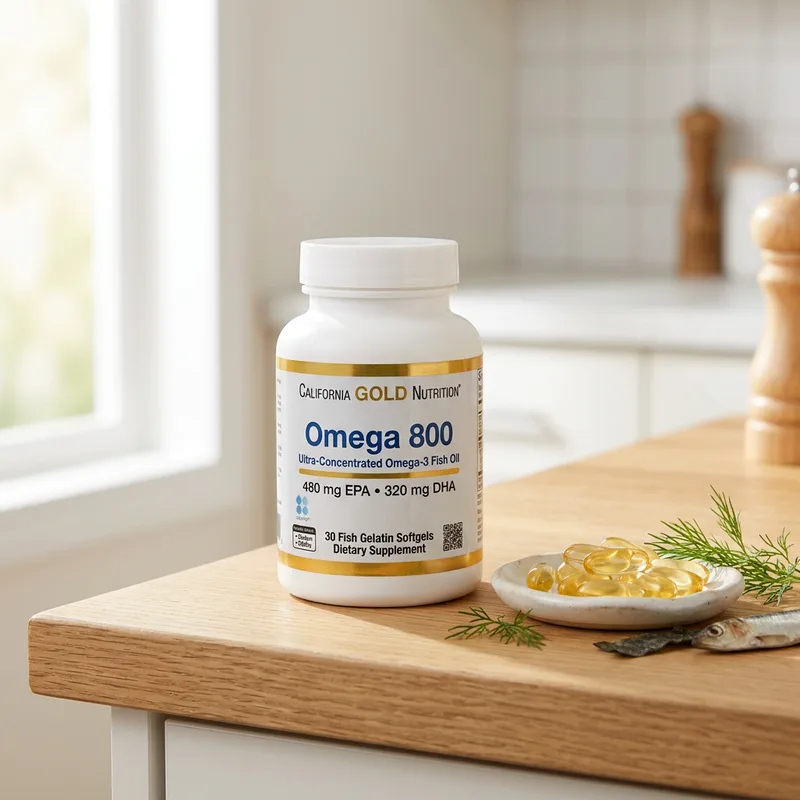California Gold Nutrition Omega 800 (30 kapsler) produktbilde