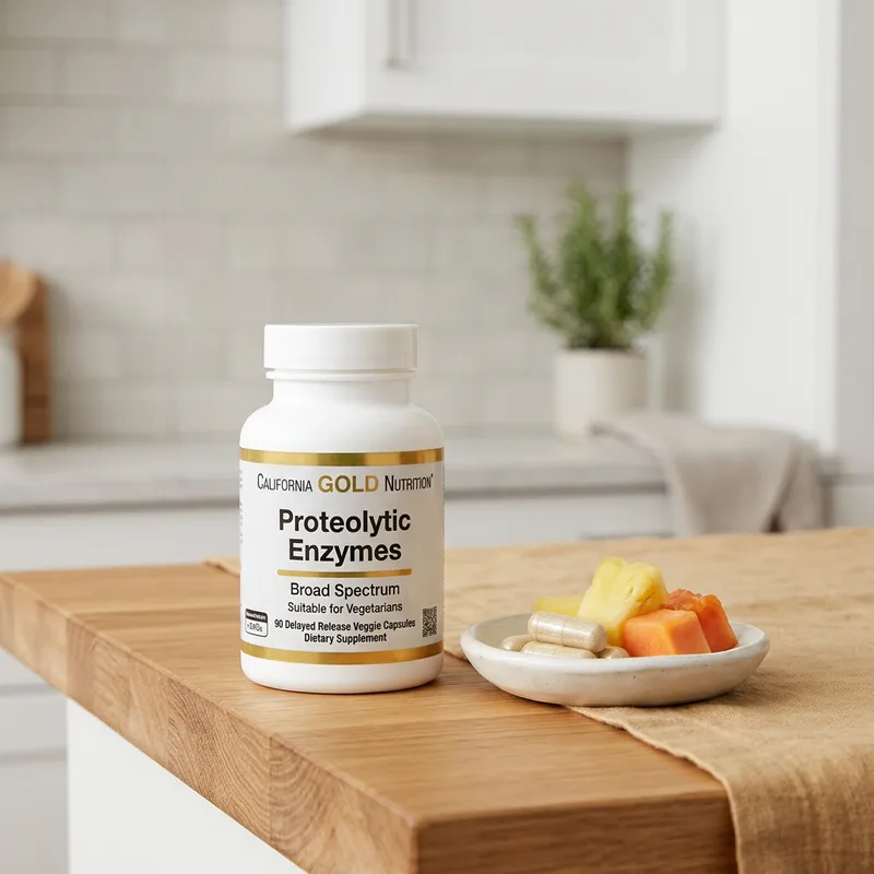 California Gold Nutrition Proteolytic Enzymes produktbilde