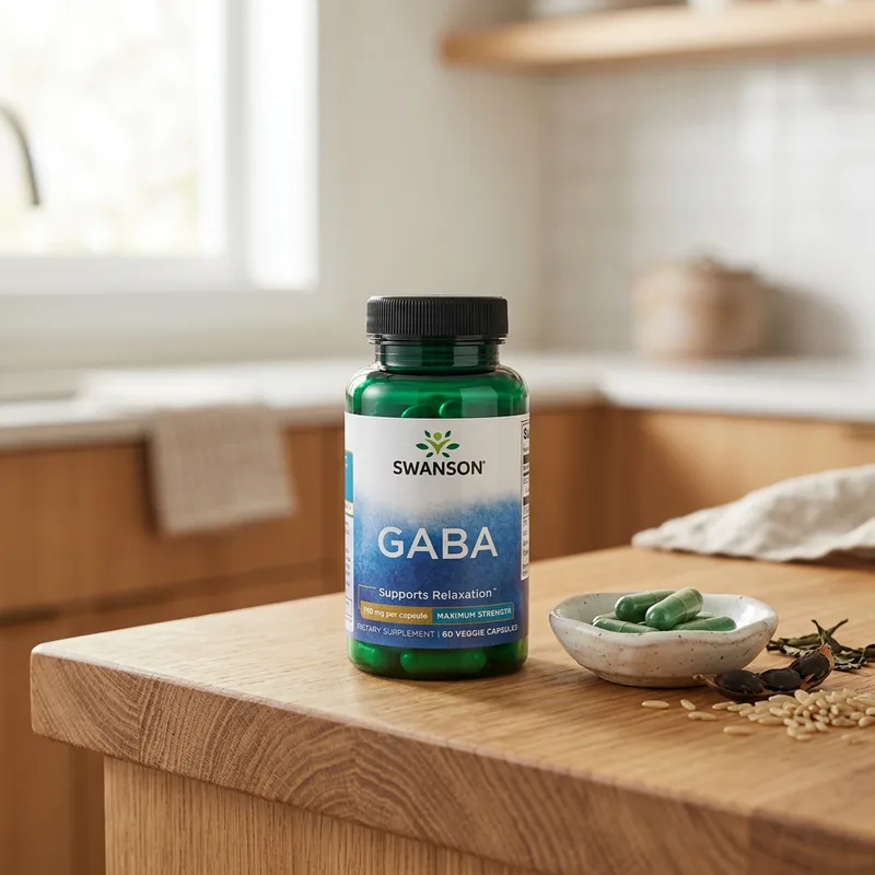 Swanson GABA Maximum Strength 750 mg produktbilde