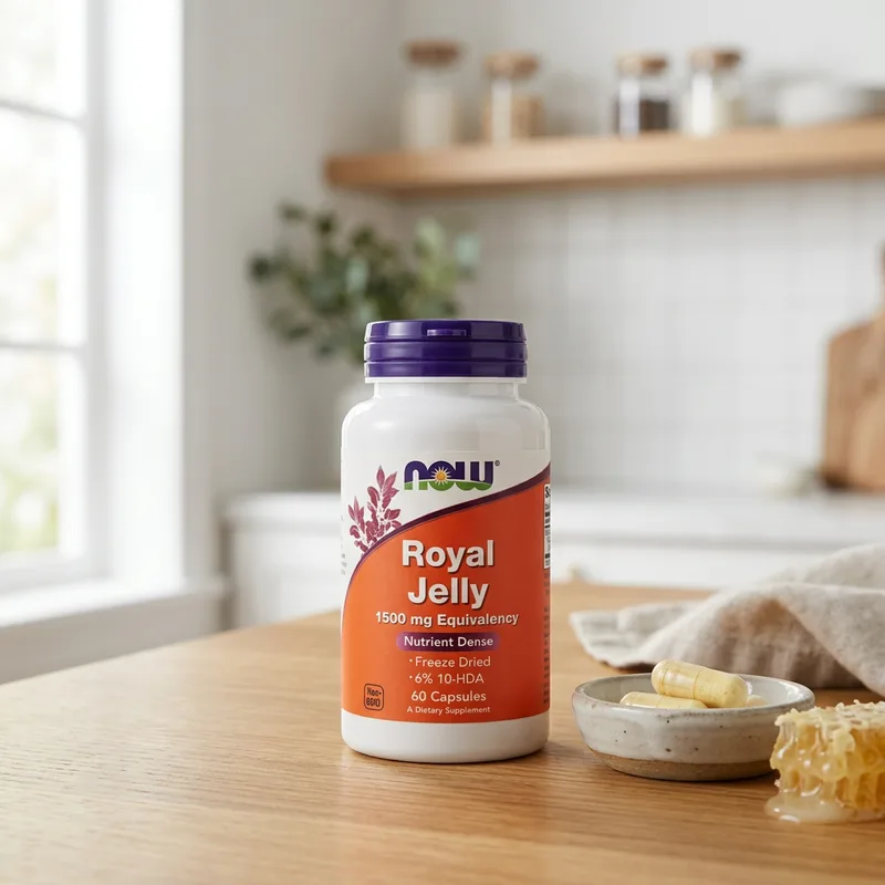 NOW Foods Royal Jelly 500 mg (60 kapsler) produktbilde