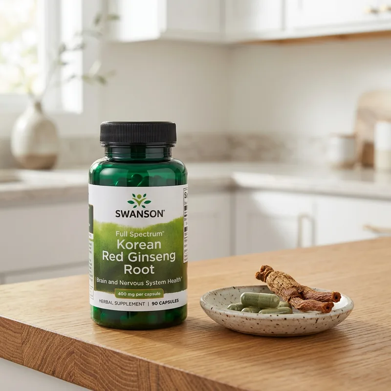 Swanson Full Spectrum koreansk rød ginseng 400 mg produktbilde