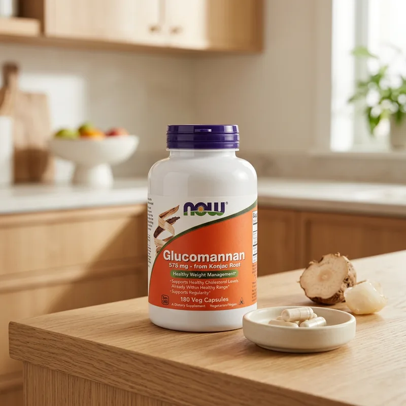 NOW Foods Glucomannan 575 mg produktbilde