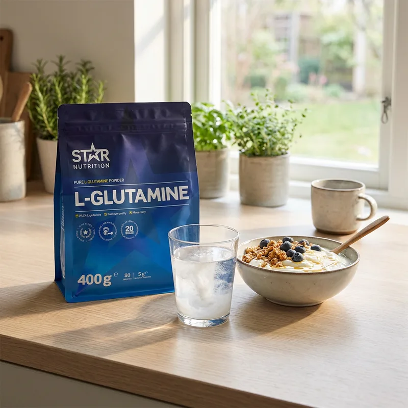 Star Nutrition L-Glutamine 400 g i hverdagsmiljø