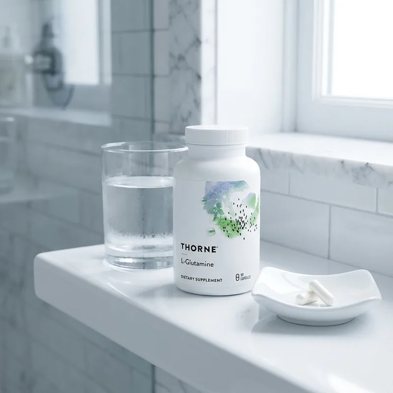Thorne L-Glutamine 90 kapsler i hverdagsmiljø