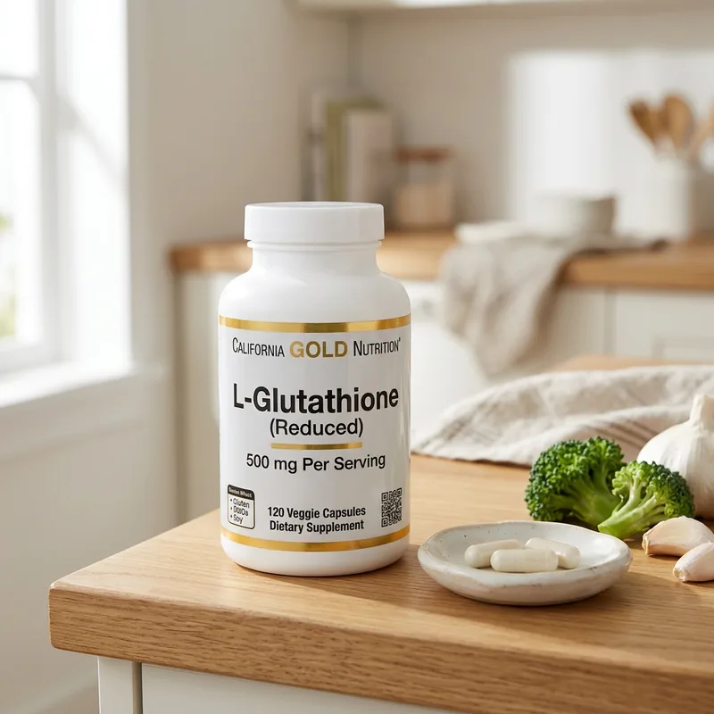 California Gold Nutrition L-Glutation (Redusert), 500 mg produktbilde