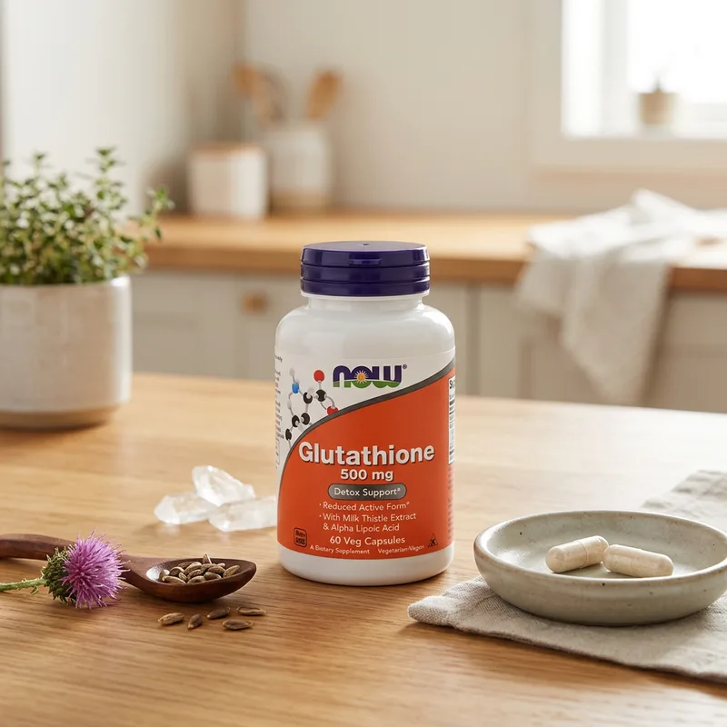 NOW Foods Glutation med Mariatistel og Alfa-liponsyre produktbilde