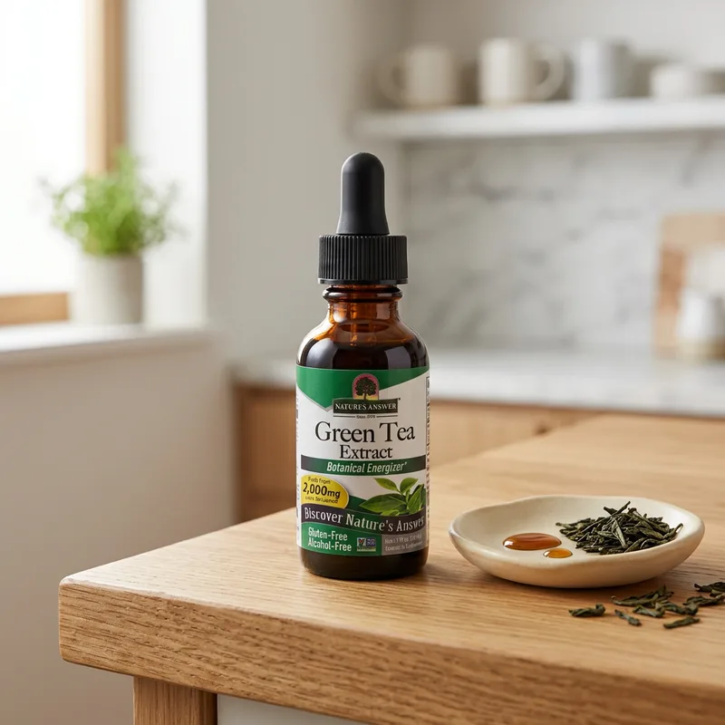 Nature's Answer Green Tea Extract, alkoholfri produktbilde