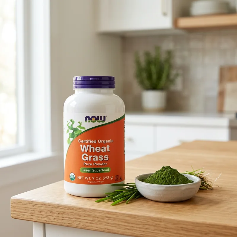 NOW Foods Sertifisert Økologisk Hvetegress produktbilde