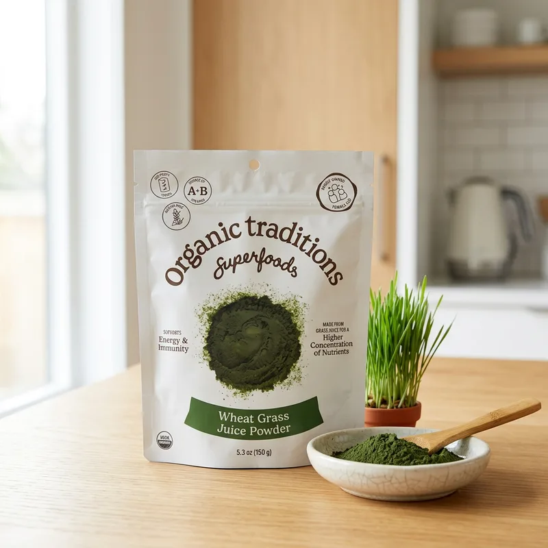 Organic Traditions Hvetegress Juicepulver produktbilde