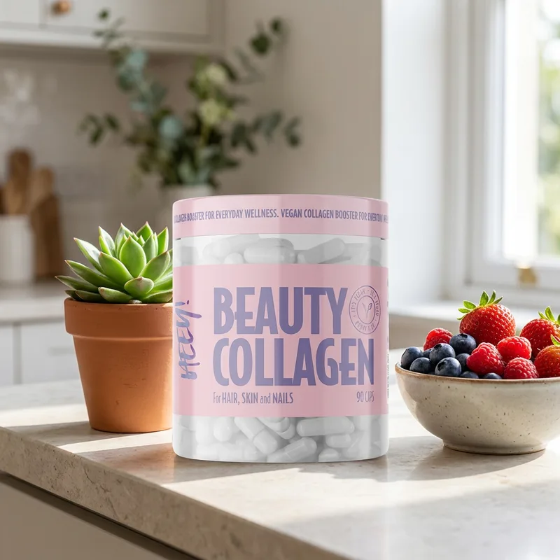 Heey! Beauty Collagen + Hyaluronsyra 90 kapsler i hverdagsmiljø