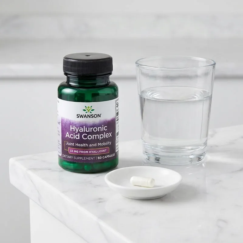 Swanson Hyaluronsyre Complex 33 mg, 60 kapsler i hverdagsmiljø