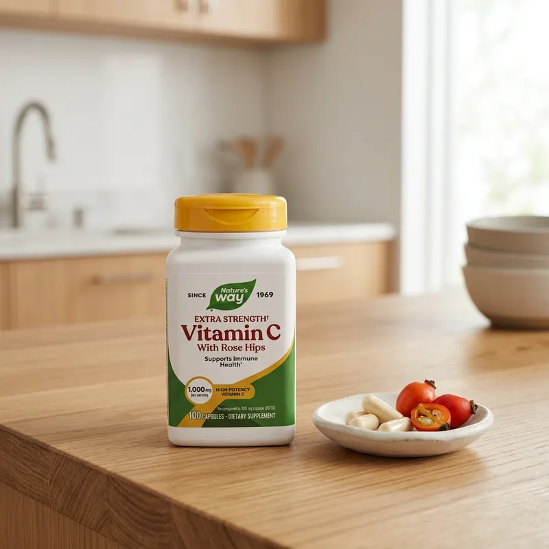 Nature's Way Vitamin C with Rosehip (100 kapsler) produktbilde