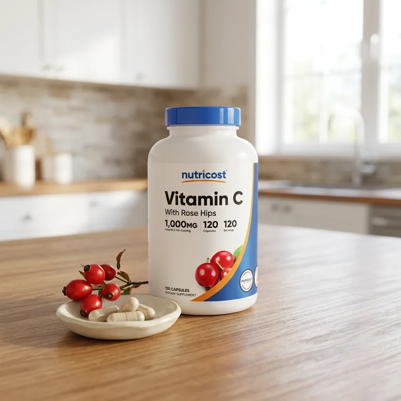 Nutricost Vitamin C with Rose Hips produktbilde