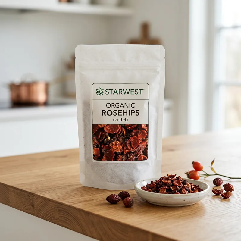 Starwest Botanicals Økologiske Nyper, Kuttet og Siktet produktbilde