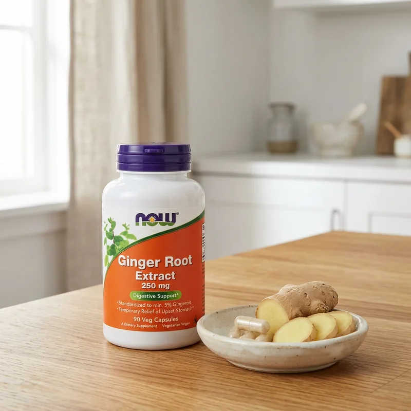 NOW Foods Ginger Root Extract 250 mg produktbilde