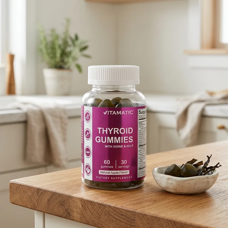 Vitamatic Thyroid Gummies med jod og tang produktbilde