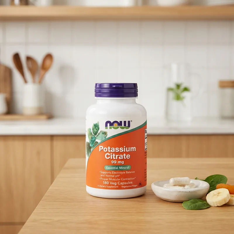 NOW Foods Potassium Citrate 99 mg produktbilde