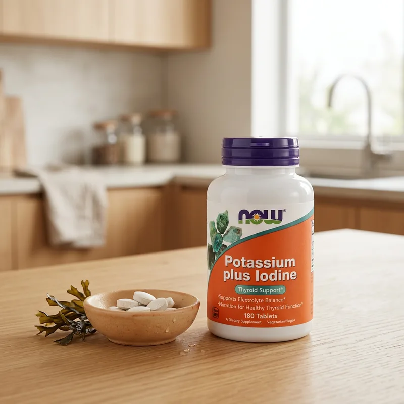 NOW Foods Potassium Plus Iodine produktbilde