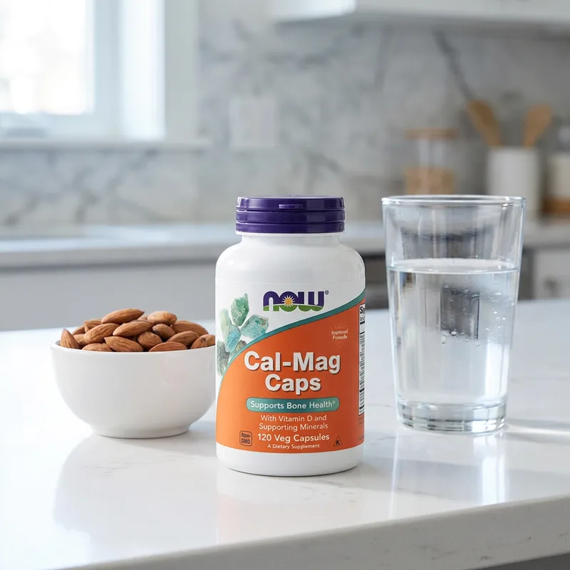 NOW Foods Cal-Mag 120 kapsler i hverdagsmiljø