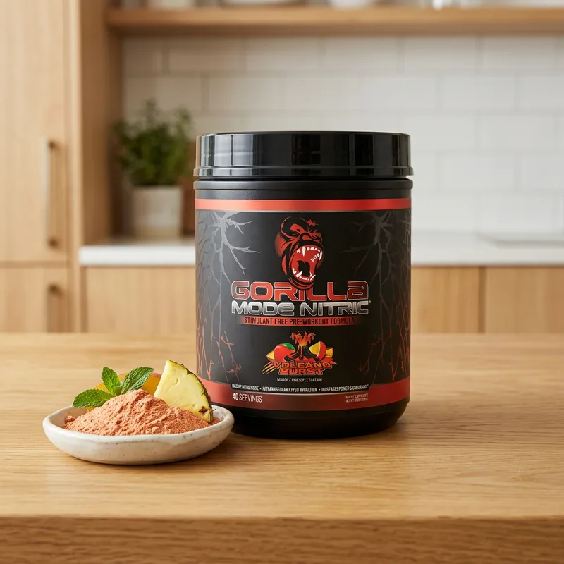 Gorilla Mind Mode Nitric Stimulant Free – Volcano Burst produktbilde