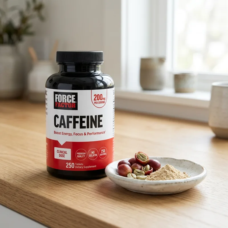 Force Factor Caffeine 200 mg produktbilde