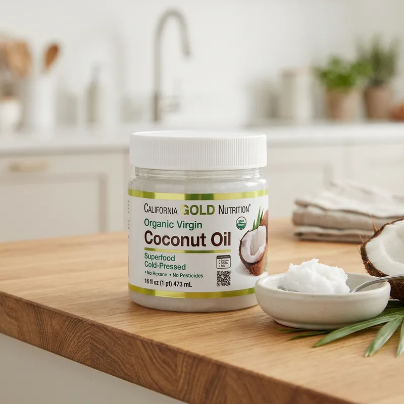 California Gold Nutrition Organic Virgin Coconut Oil (473 ml produktbilde