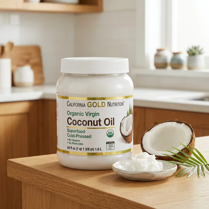 California Gold Nutrition Organic Virgin Coconut Oil (1,6 L) produktbilde