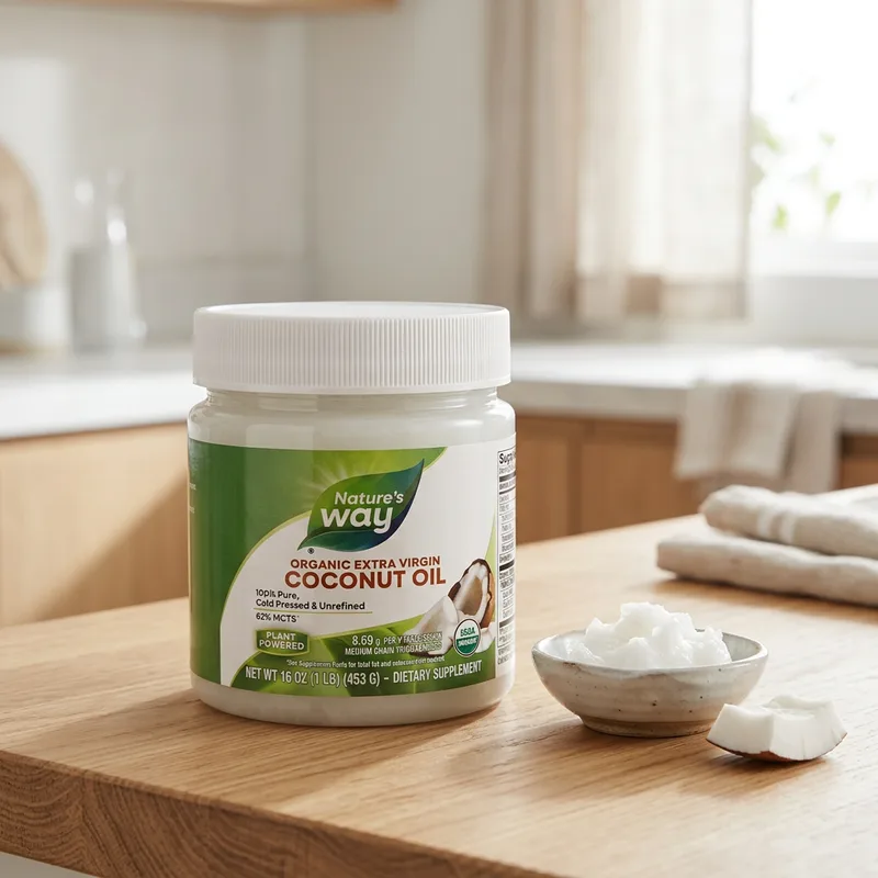 Nature's Way Organic Extra Virgin Coconut Oil (454 g) produktbilde