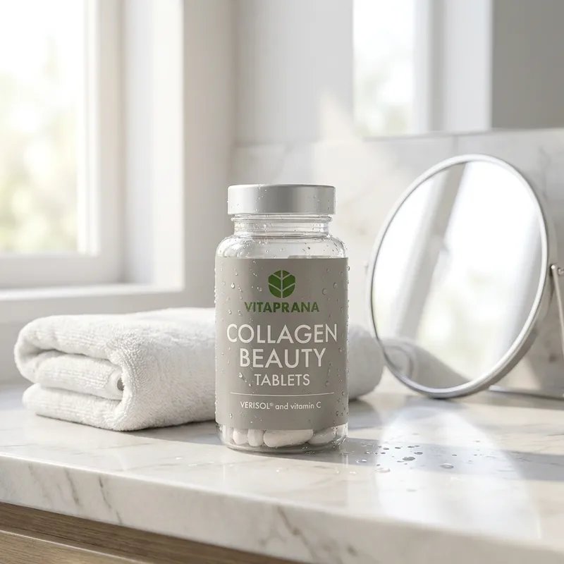 Vitaprana Collagen Beauty 90 tabletter i hverdagsmiljø