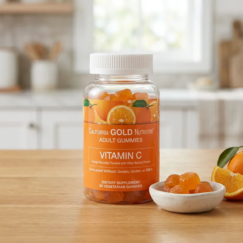 California Gold Nutrition Vitamin C Gummi med A-vitamin produktbilde