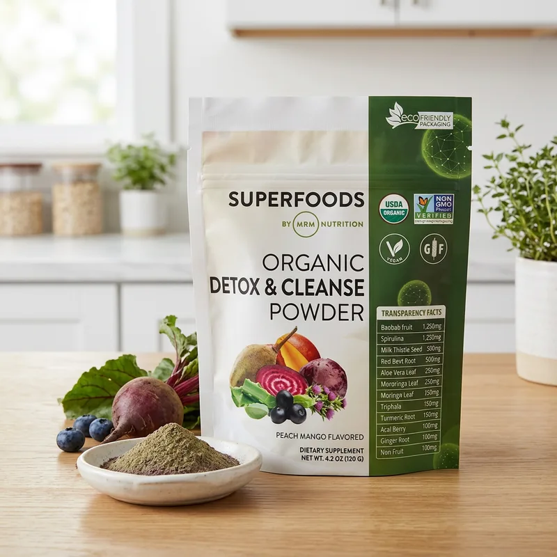 MRM Nutrition Organic Detox & Cleanse Powder produktbilde