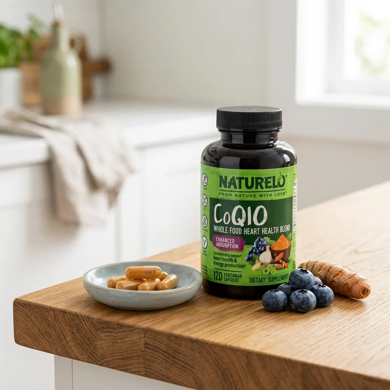 NATURELO CoQ10 Whole Food Heart Health Blend produktbilde