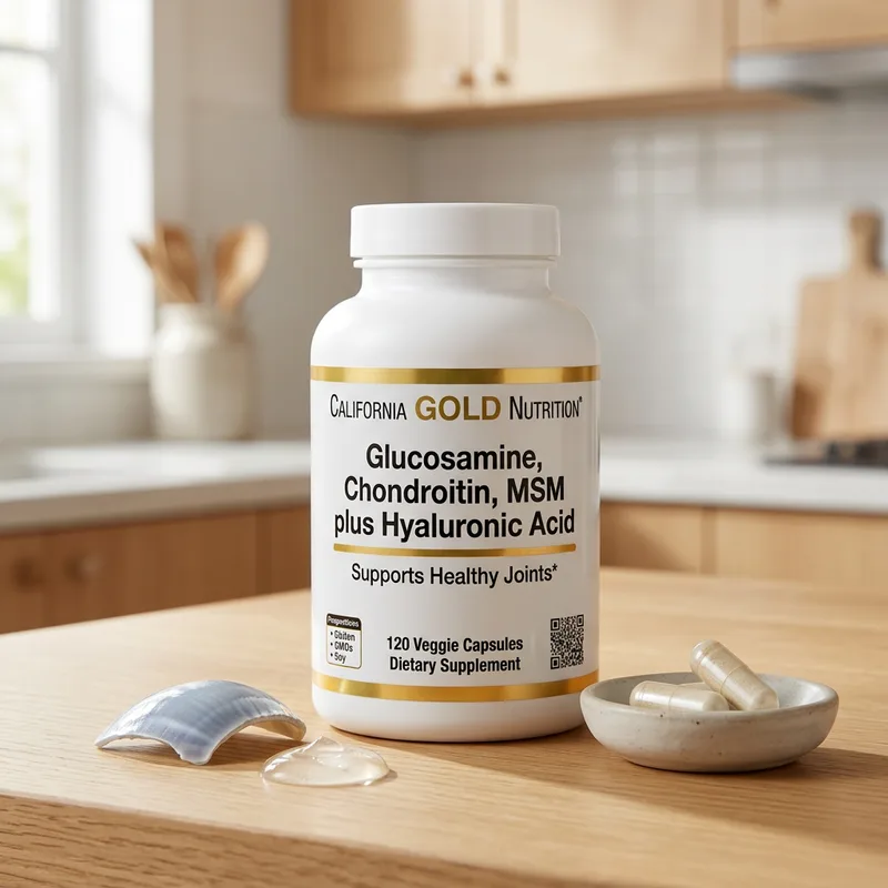 California Gold Nutrition Glukosamin, Kondroitin, MSM pluss produktbilde