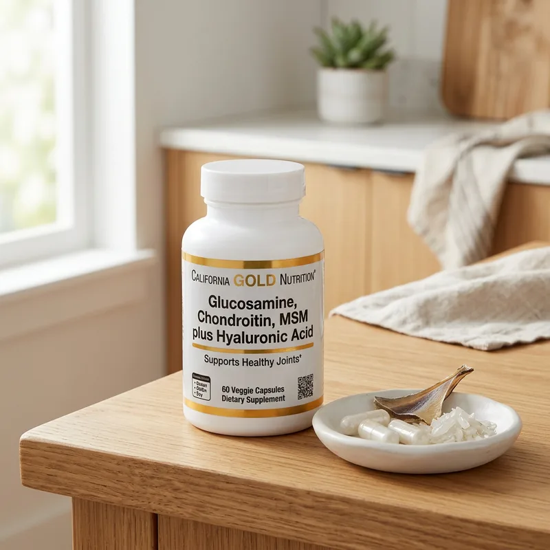 California Gold Nutrition Glukosamin, Kondroitin, MSM pluss produktbilde