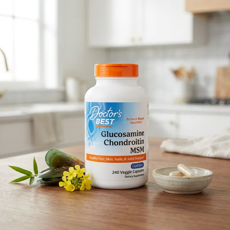 Doctor's Best Glukosamin Kondroitin MSM med OptiMSM – 240 ka produktbilde