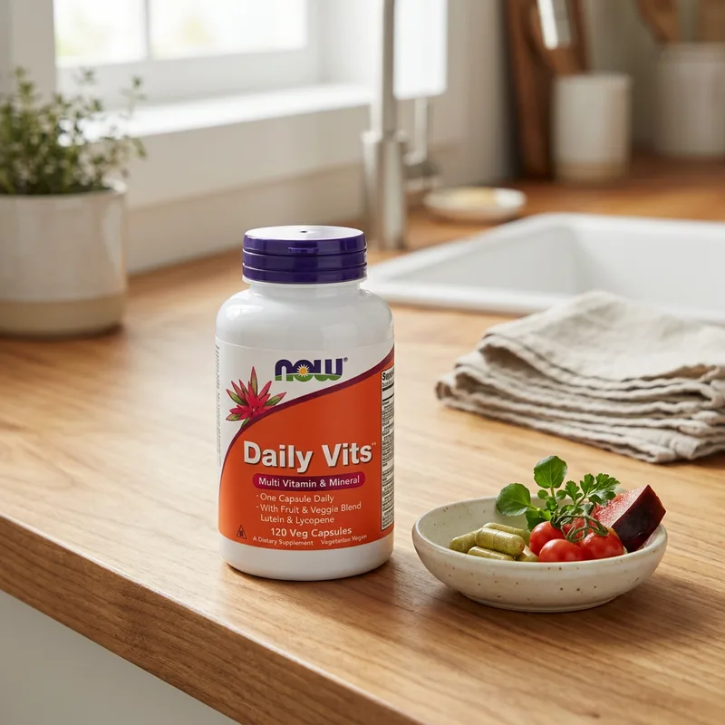 NOW Foods Daily Vits Multivitamin & Mineral (120 Veg Capsule produktbilde